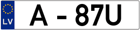 Trailer License Plate